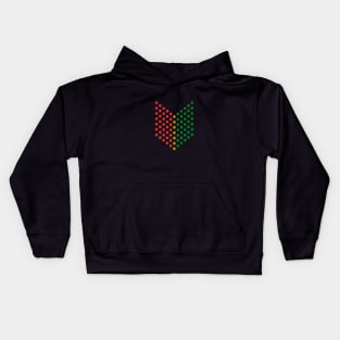 Rasta Arrowhead Reggae Circles Kids Hoodie